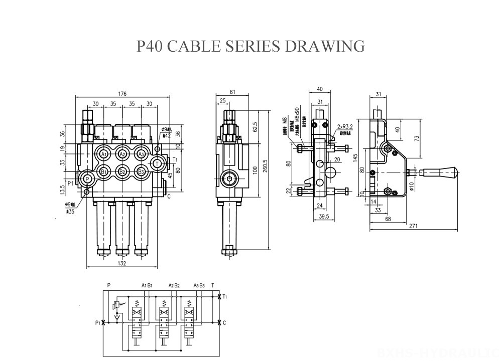 P40 Cable Series Drawing