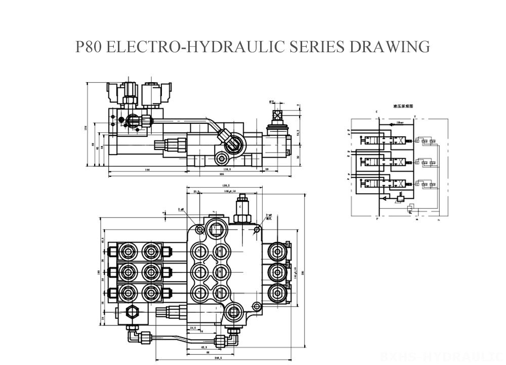 P80-Electro-hydraulic-Series-Drawing