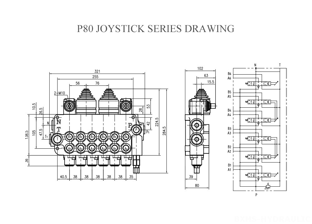 P80-Joystick-Series-Drawing