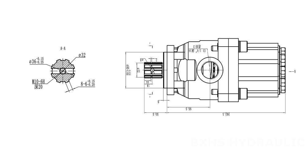 P9-80-Series-Piston-Pump -Drawing-2