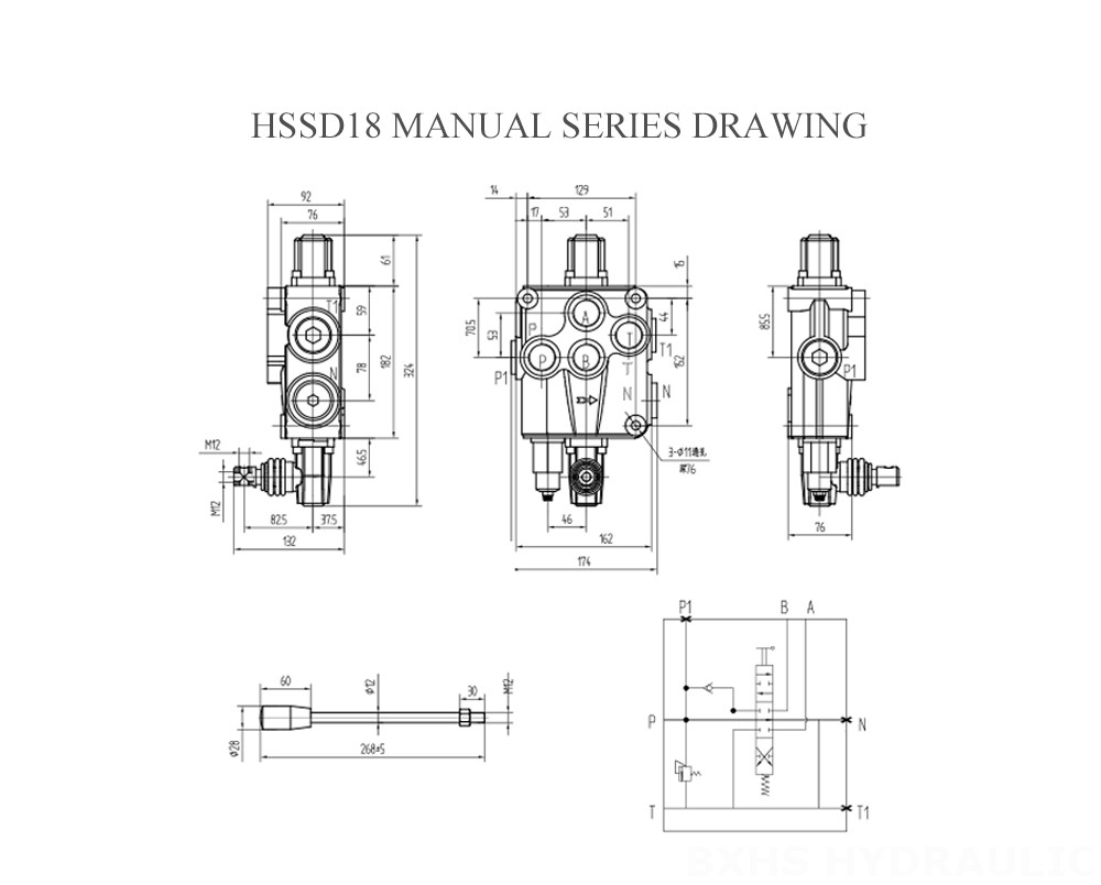 HSSD18 Manual Series Drawing