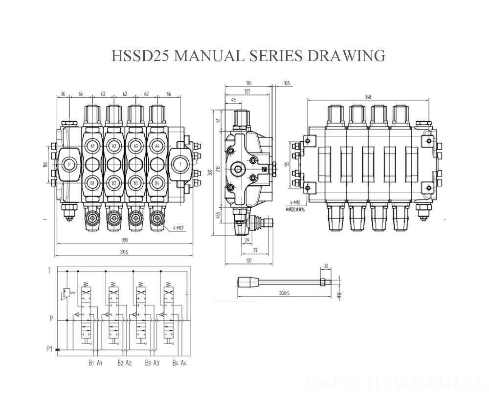 Чертеж ручной серии HSSD25