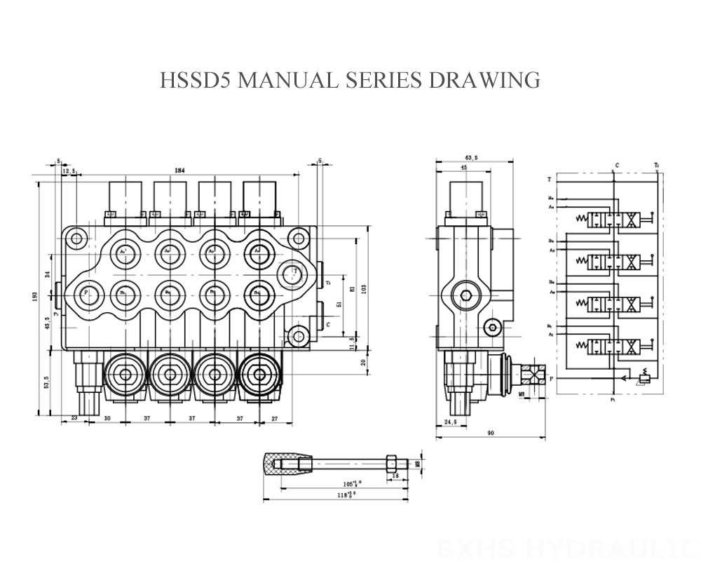 Dibujo de la serie manual HSSD5