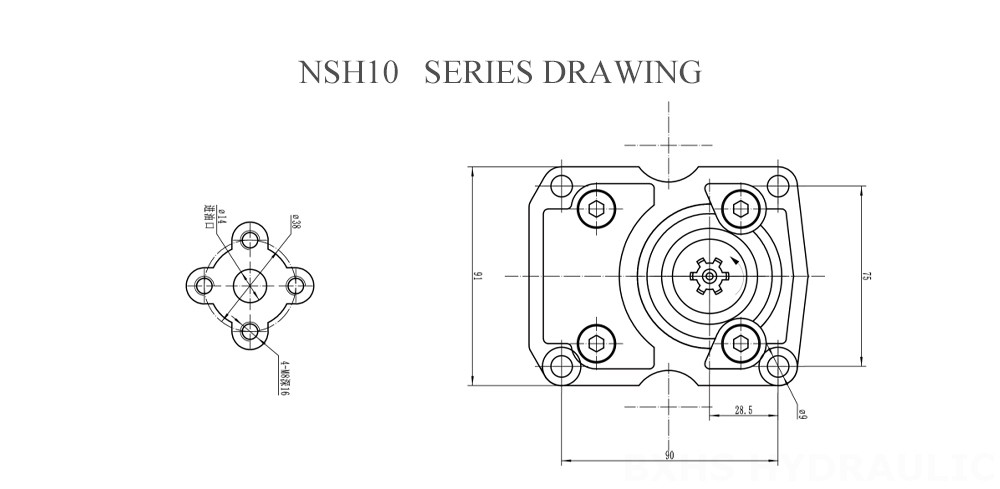 Чертеж серии NSH10-1