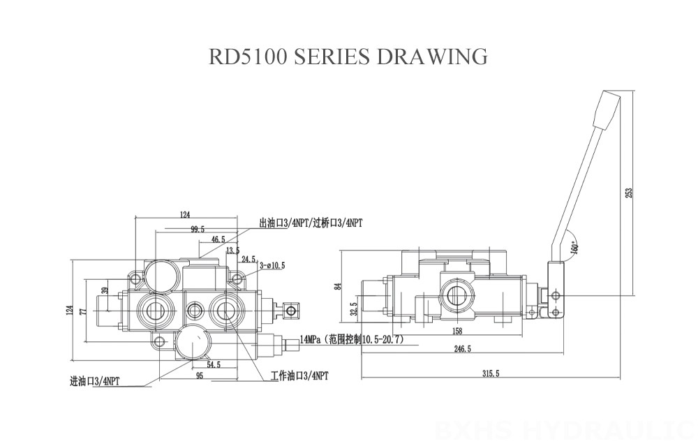 RD5100 Manual Series Drawing