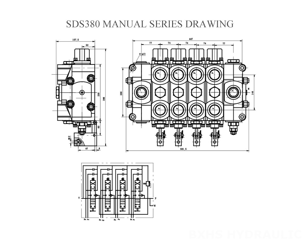 SDS380 Manual Series Drawing