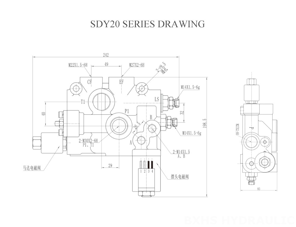 SDY20 Series Drawing