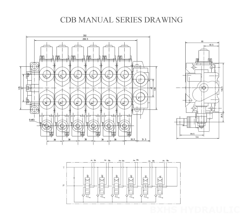 Чертеж серии CDB Manual