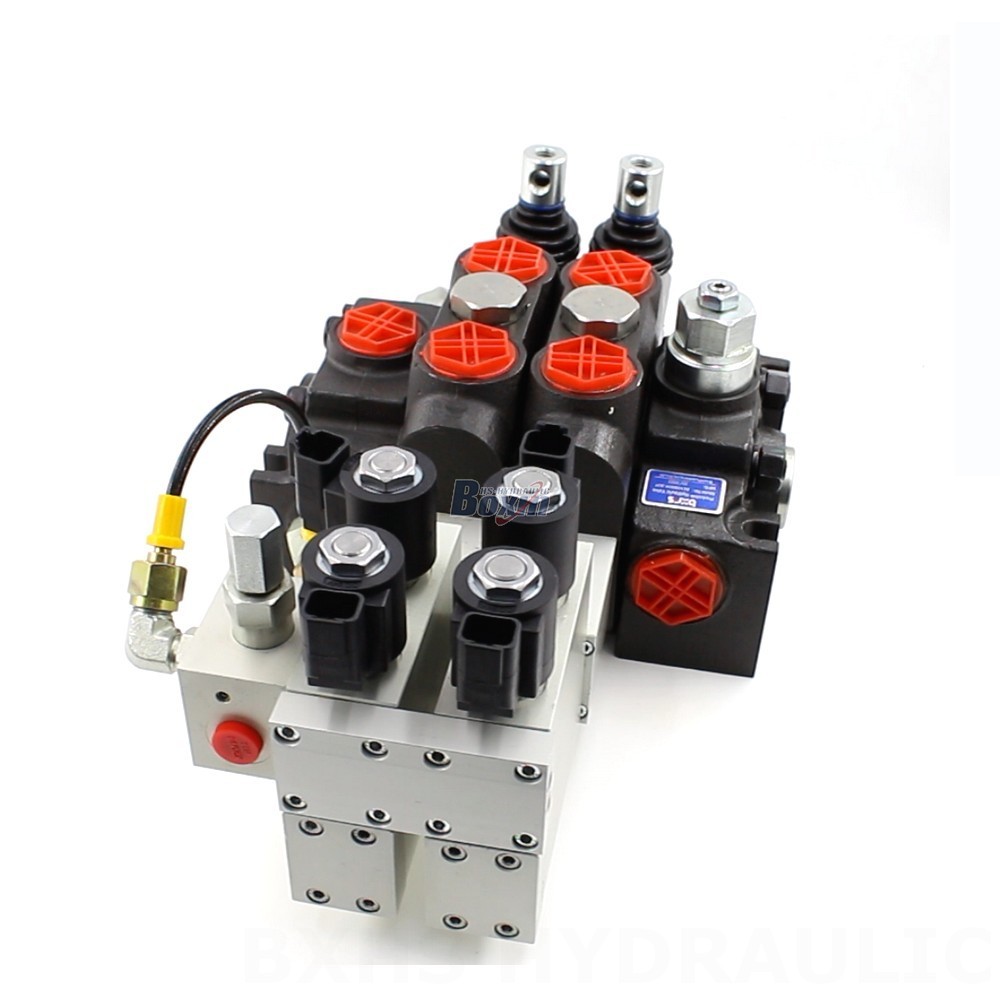 分段换向阀 52 GPM 2 阀芯 电液 DCV200 - 制造商，OEM，ODM，批发和分销