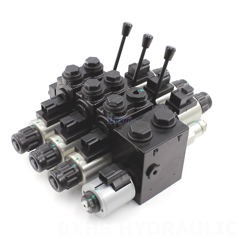 15.8 GPM 3 个阀芯电磁阀和手动 DCV58 截面换向阀 - 制造, OEM, 自有品牌, 定制和批发