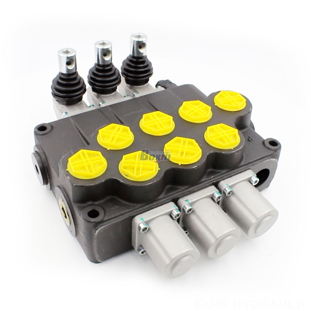 Válvula direccional manual 3-Spool de 31,7 GPM (P120-G1-OT) - Proveedor mundial para fabricación, OEM y distribución