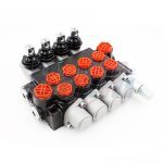 10.5 GPM 4 Spool Manual Directional Valve (P40-G12-G38-OT) – Global Hydraulics Manufacturer & Distributor 1