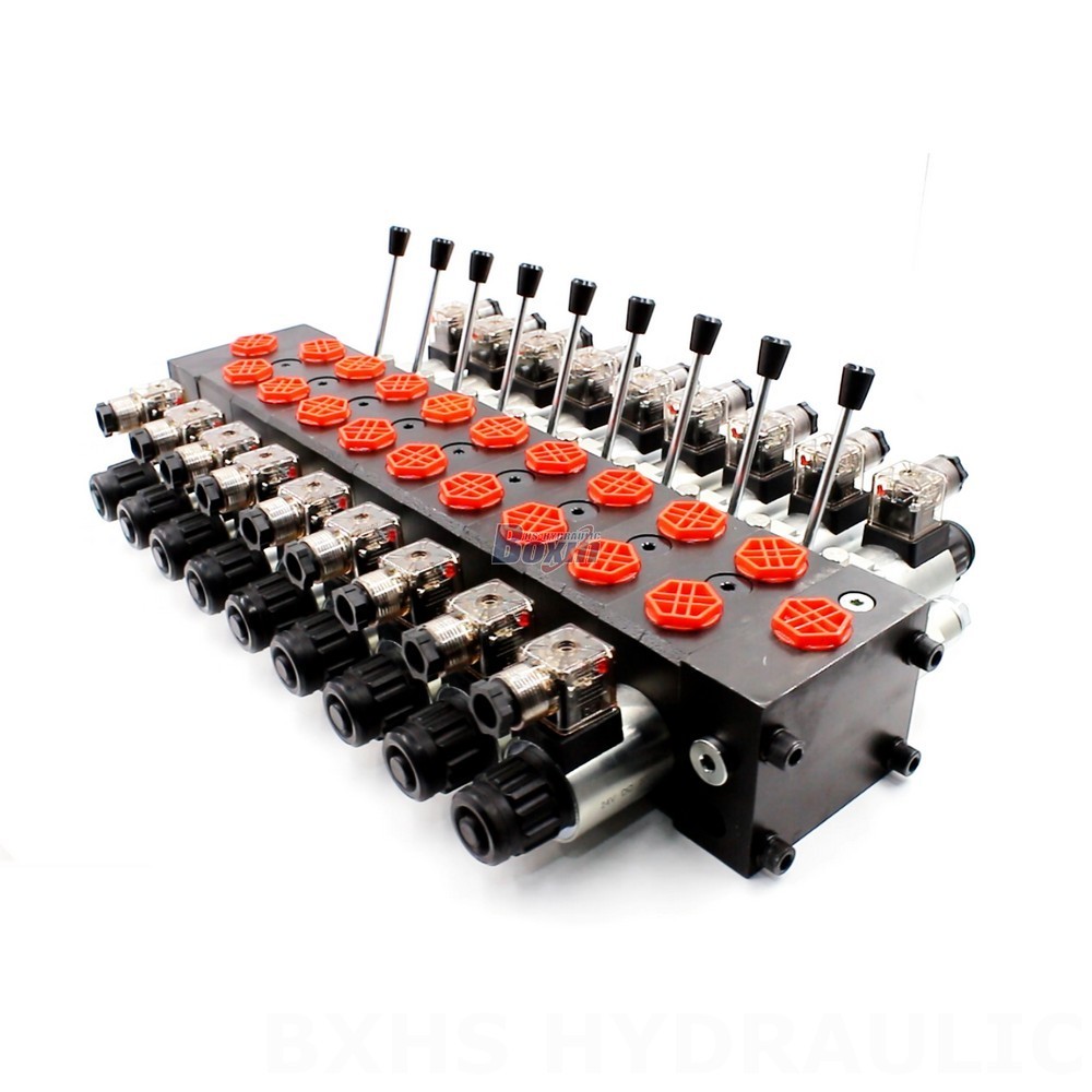 Sectional Directional Valve 15.8 GPM 9 Spool Solenoid DCV58 – Manufacturing, OEM, Private Label, Custom & Wholesale Available