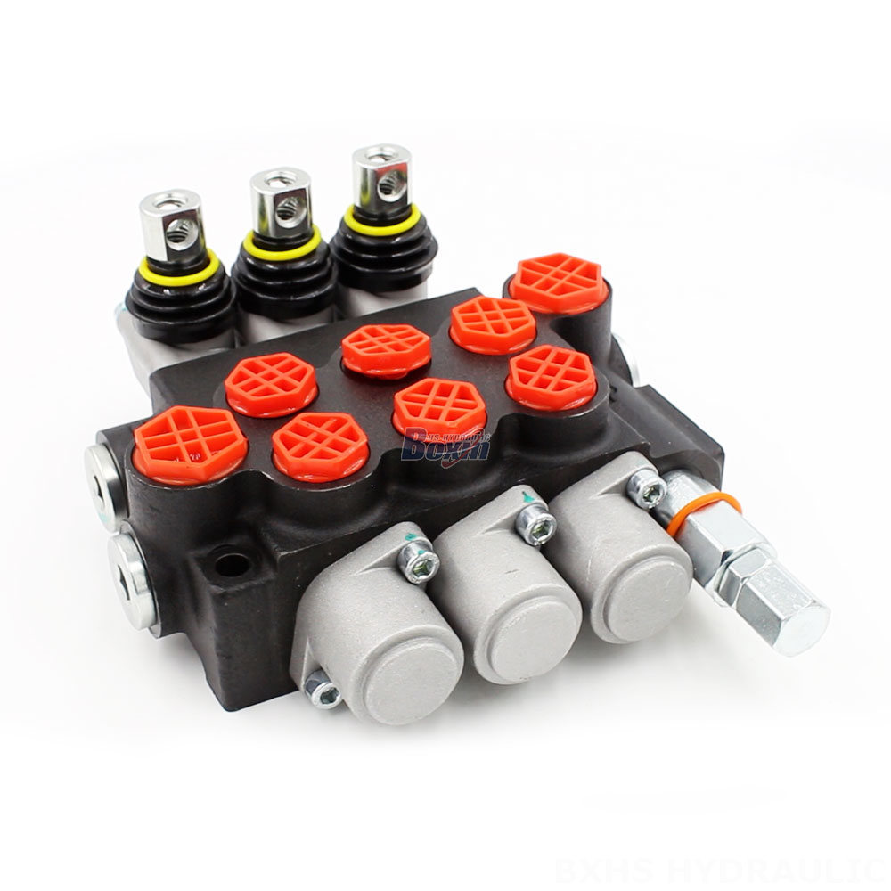 Ручной распределитель 10,5 GPM 3-Spool (P40-G12-G38-OW) - Глобальный поставщик, дистрибьюторы приветствуются