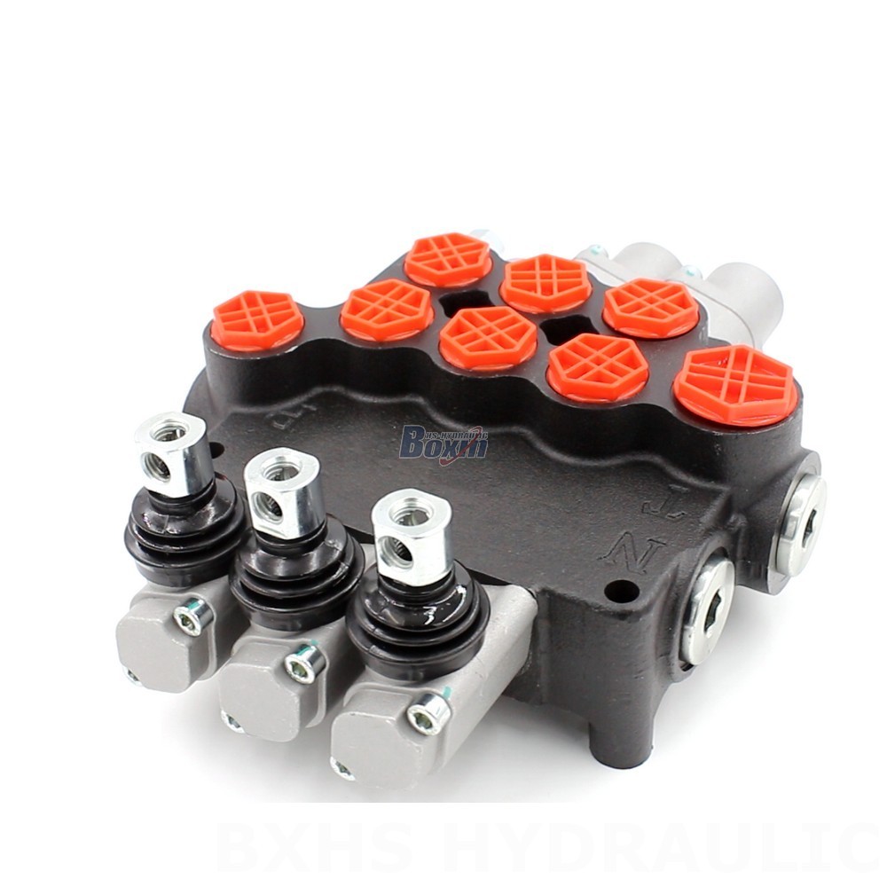 Monoblock Directional Valve 21.2 GPM 3 Spool Manual P80-G12-G34: Manufacturing, OEM, Private Label, Custom, Wholesale