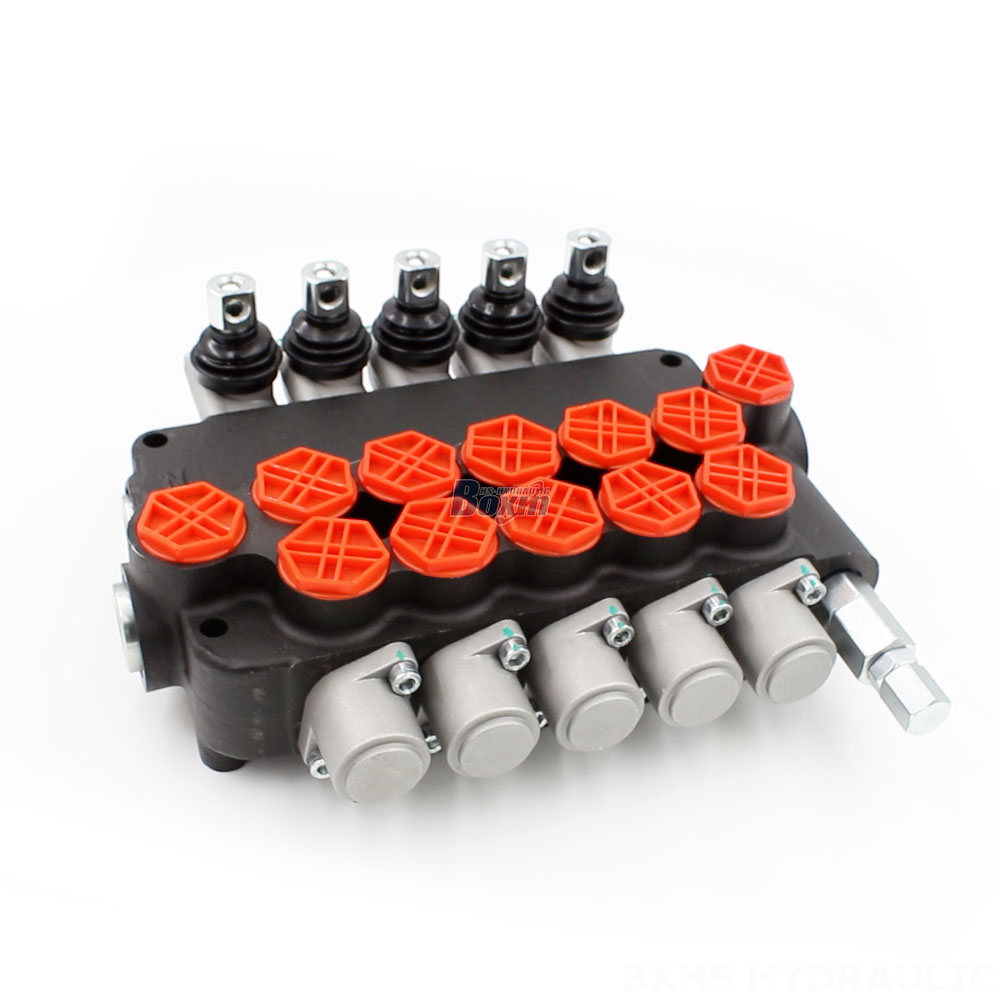 Válvulas hidráulicas BXHS: Válvula direccional monobloque manual de 5 piscinas y 21,2 GPM (P80-G34-5OT) - Proveedor mundial