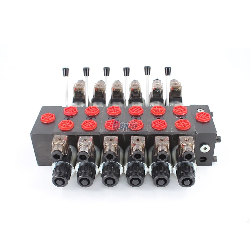 Hydraulic Sectional Directional Valve 15.8 GPM Solenoid 6 Spool DCV58: OEM & Private Label Production