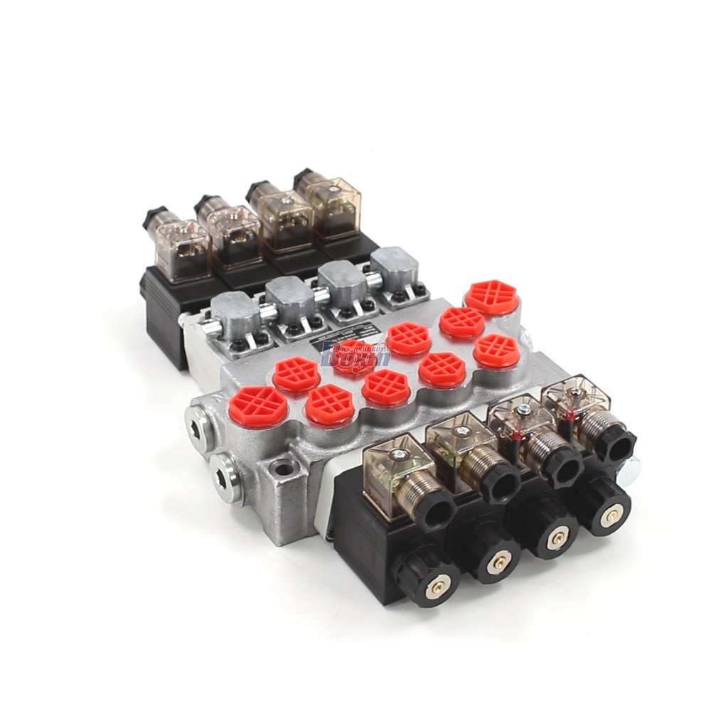 Custom Hydraulic Monoblock Directional Valve (P40-DS, 10.5 GPM, 4 Spool) – Private Label & Distribution Services