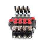 Hydraulic P40-S Monoblock Valve with 4 Spools, 10.5 GPM Solenoid Control 1
