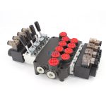 Hydraulic P40-S Monoblock Valve with 4 Spools, 10.5 GPM Solenoid Control 3