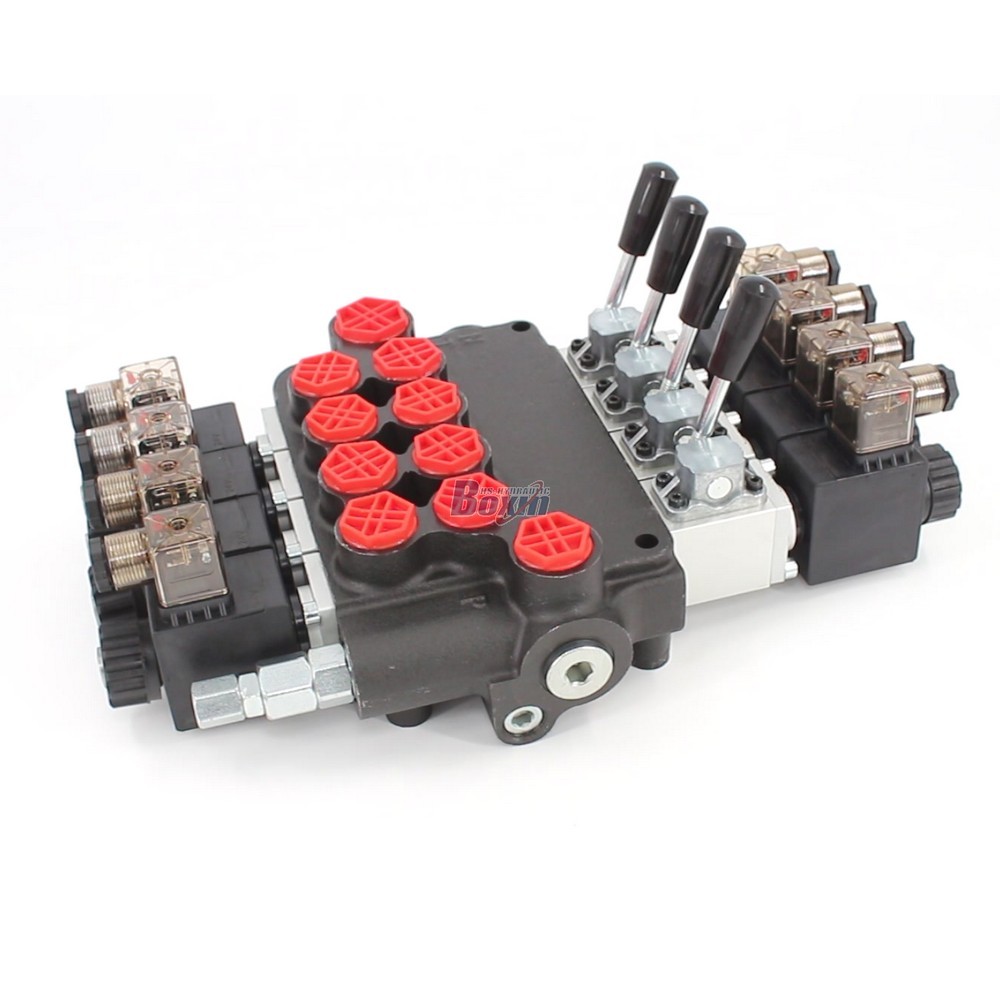 Monoblock Solenoid Directional Valve 10.5 GPM, 4 Spool (P40-S Model)