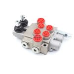 Hydraulic Monoblock Valve with Manual 2 Spool Operation, 10.5 GPM Flow 3