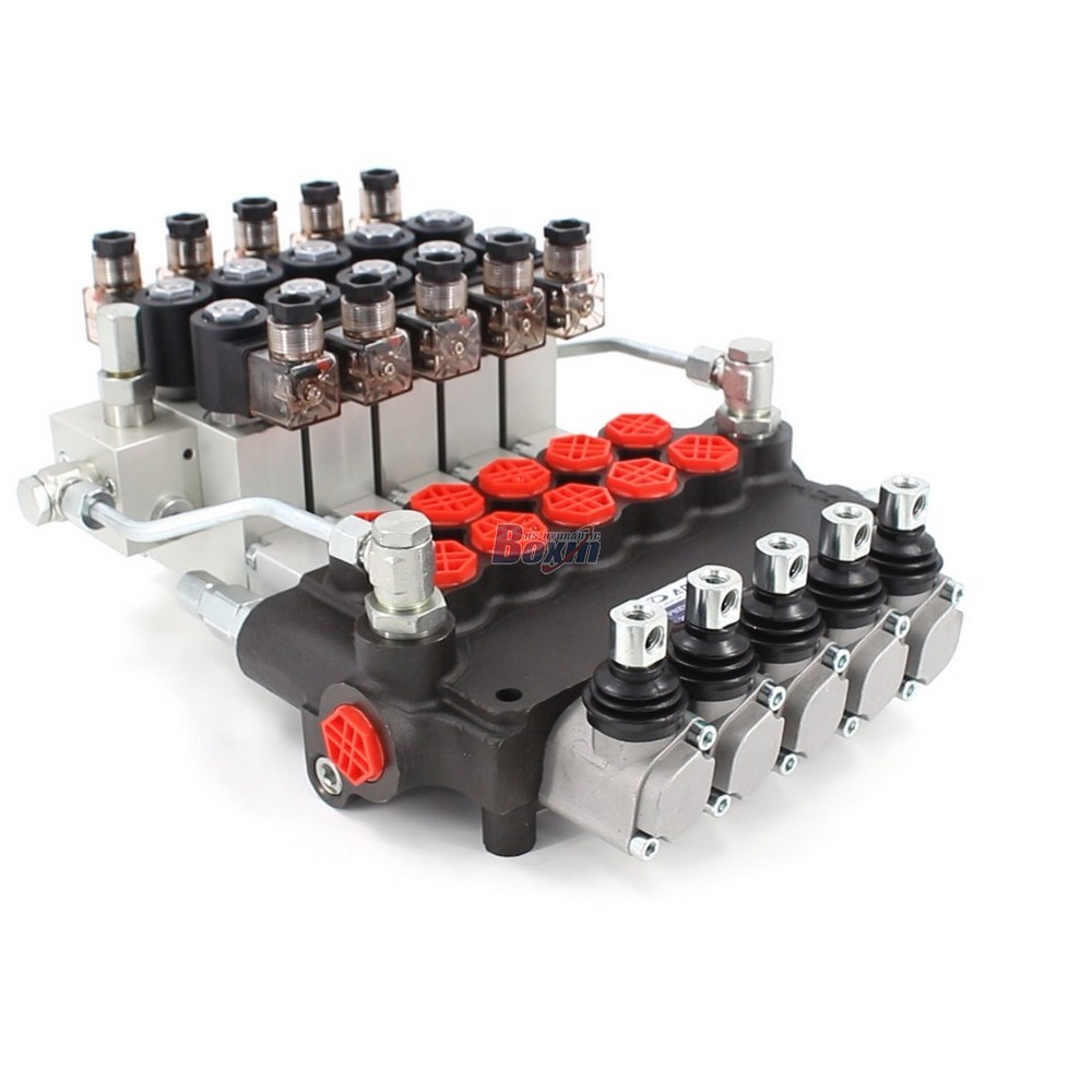 Monoblock Electro-hydraulic Directional Control Valve – 5 Spool P80, 21.2 GPM