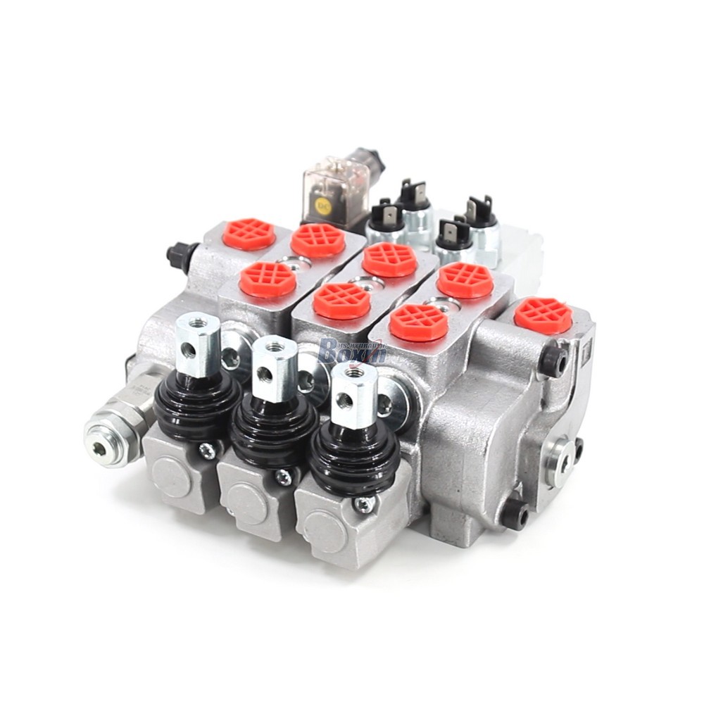 15.8 GPM Manual 3 Spool Sectional Valve, SD6 Model with Integrated Micro Switch