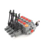 Versatile 4-Spool Manual Hydraulic Sectional Valve with Electric Unloading for System Control (42.2 GPM) 3