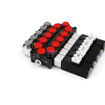 Monoblock Directional Valve Q45: 11.8 GPM Flow, Solenoid & Manual 5 Spool Control 4